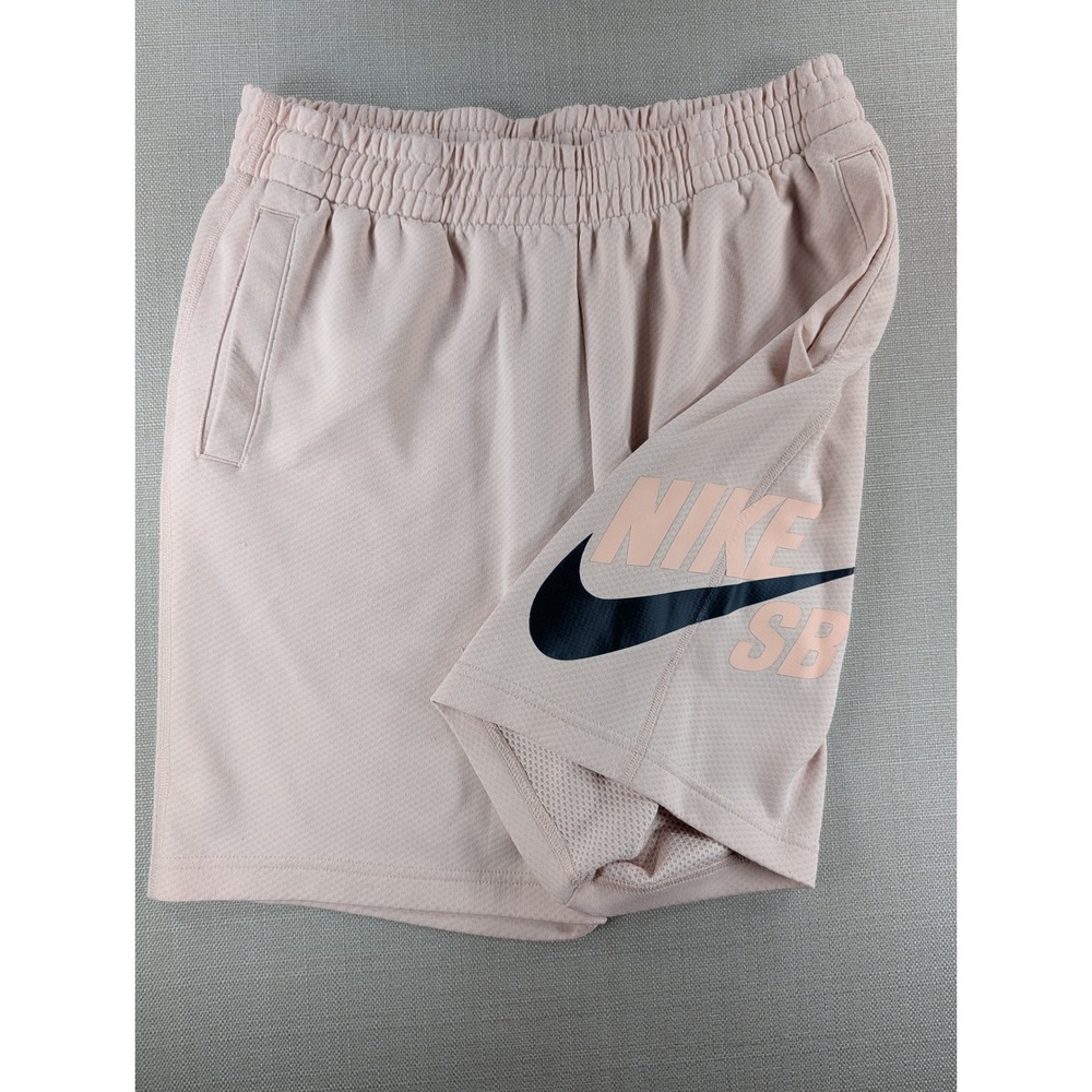 Nike SB Mens‎ Pink Logo Mesh Skate Shorts Elastic Waist AR4807-686